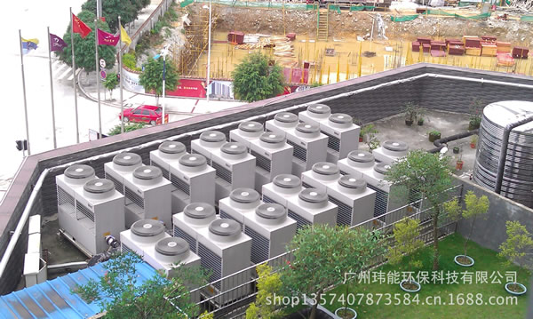 百色市红山酒店14台20匹热泵热水系统